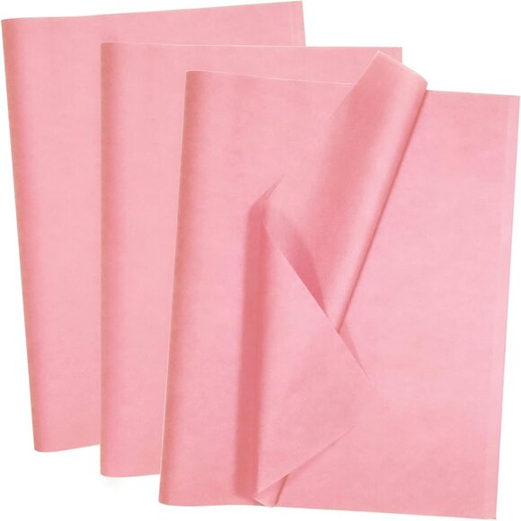 Greenii 500 pcs (480+20 free) Pink Tissue Paper - 20" x 30" Wrapping Tissue - Picture 1 of 7